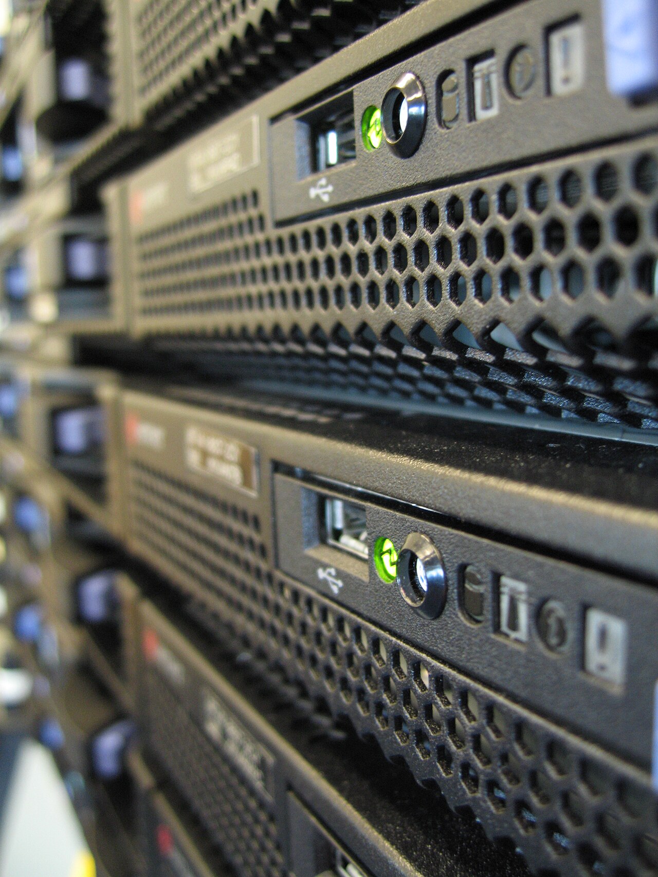 IBM server rack macro shot - IMG 0411